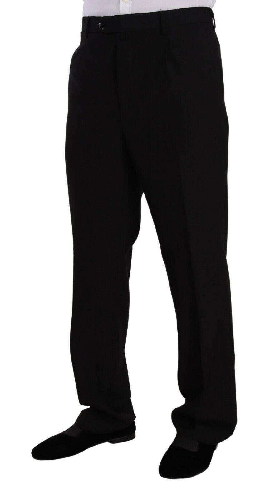 Domenico Tagliente Black Polyester Single Breasted Formal Suit -   -  Domenico Tagliente.