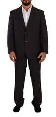 Domenico Tagliente Gray Polyester Single Breasted Formal Suit -   -  Domenico Tagliente.