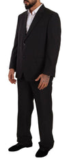 Domenico Tagliente Gray Polyester Single Breasted Formal Suit -   -  Domenico Tagliente.