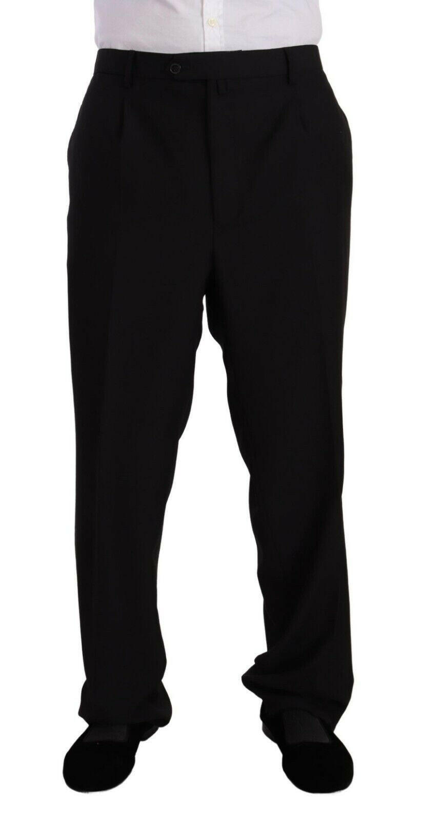 Domenico Tagliente Black Polyester Single Breasted Formal Suit -   -  Domenico Tagliente.