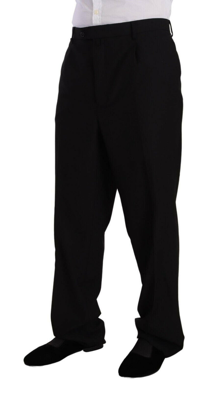 Domenico Tagliente Black Polyester Single Breasted Formal Suit -   -  Domenico Tagliente.