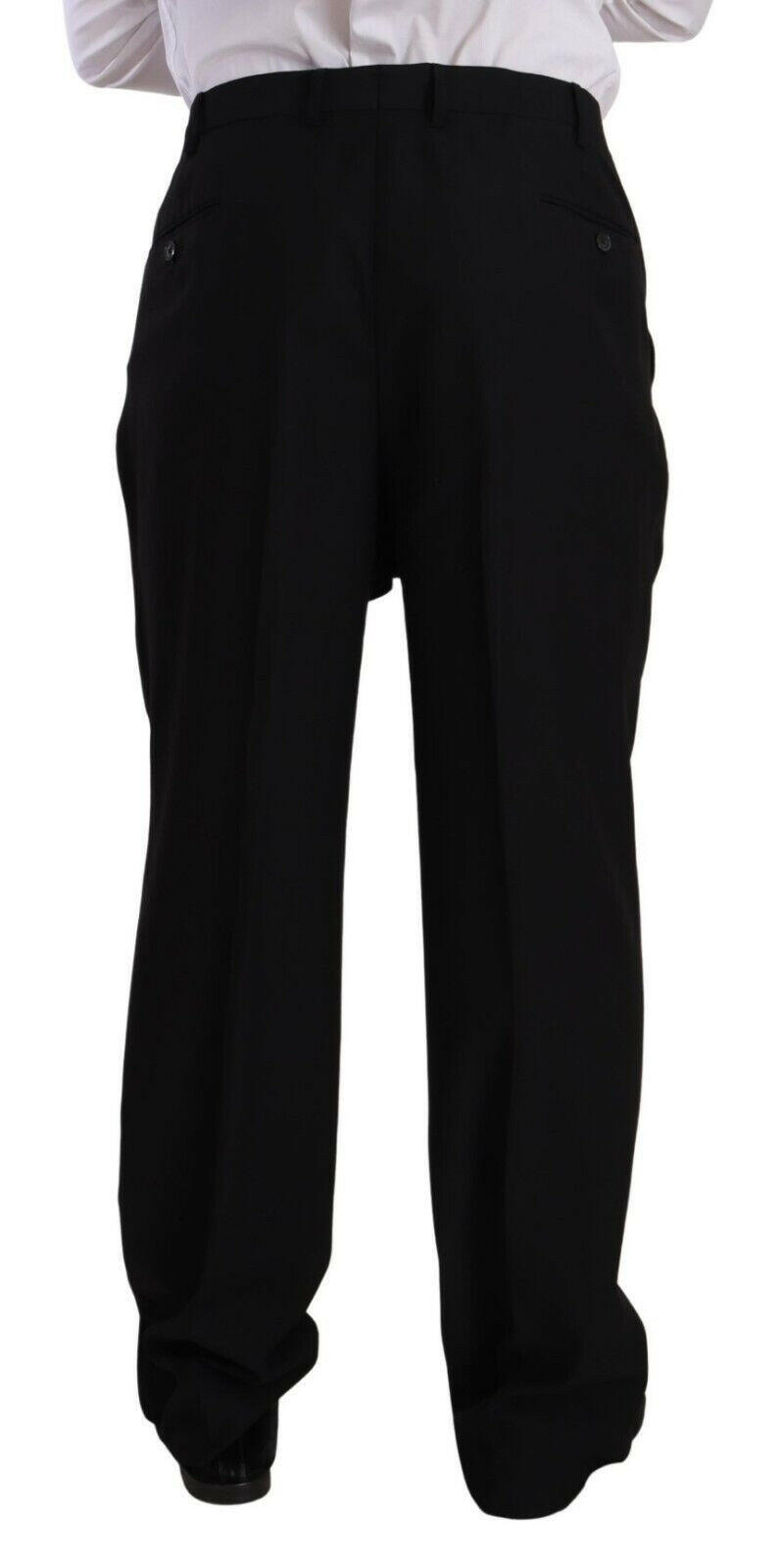 Domenico Tagliente Black Polyester Single Breasted Formal Suit -   -  Domenico Tagliente.