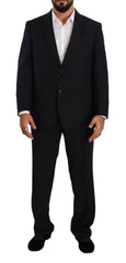 Domenico Tagliente Blue Polyester Single Breasted Formal Suit -   -  Domenico Tagliente.