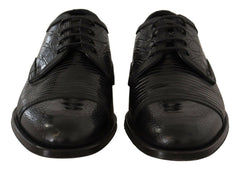 Dolce & Gabbana Black Exotic Leather Lace Up Formal Derby Shoes -   -  Dolce & Gabbana.