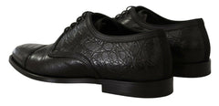 Dolce & Gabbana Black Exotic Leather Lace Up Formal Derby Shoes -   -  Dolce & Gabbana.