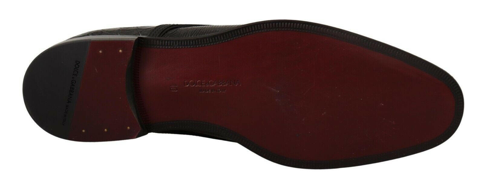 Dolce & Gabbana Black Exotic Leather Lace Up Formal Derby Shoes -   -  Dolce & Gabbana.