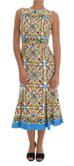 Dolce & Gabbana White Majoilca Sleeveless Sheath A-line Dress -   -  Dolce & Gabbana.