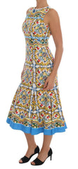 Dolce & Gabbana White Majoilca Sleeveless Sheath A-line Dress -   -  Dolce & Gabbana.