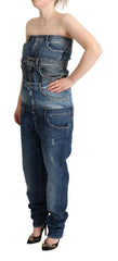 Dolce & Gabbana Dark Blue Cotton Strapless Denim Jumpsuit Dress -   -  Dolce & Gabbana.
