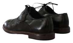Dolce & Gabbana Black Leather Mens Lace Up Derby Shoes -   -  Dolce & Gabbana.