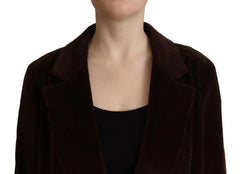 Dolce & Gabbana Bordeaux Corduroy Cotton Blazer Oversized Jacket -   -  Dolce & Gabbana.