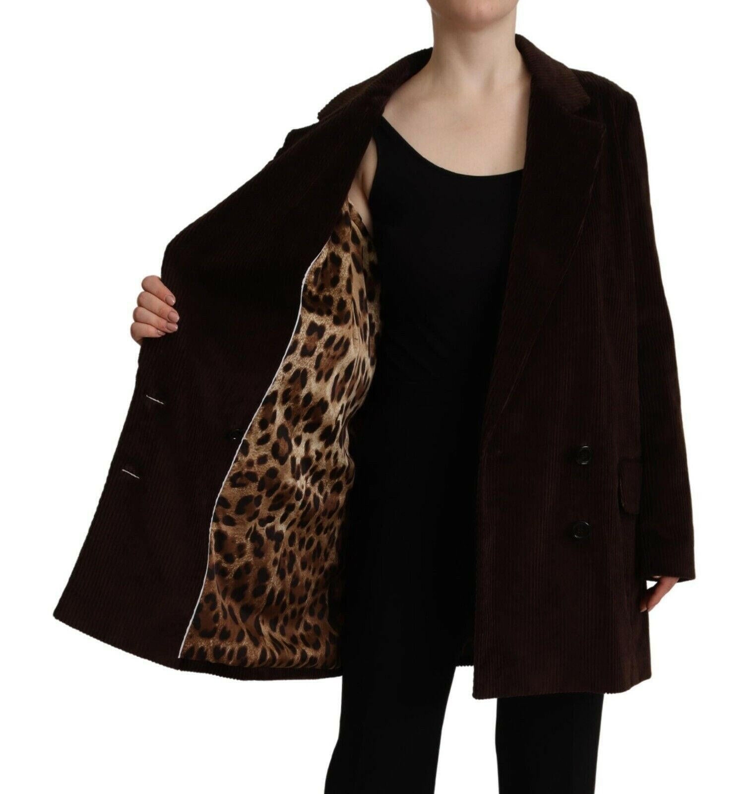 Dolce & Gabbana Bordeaux Corduroy Cotton Blazer Oversized Jacket -   -  Dolce & Gabbana.