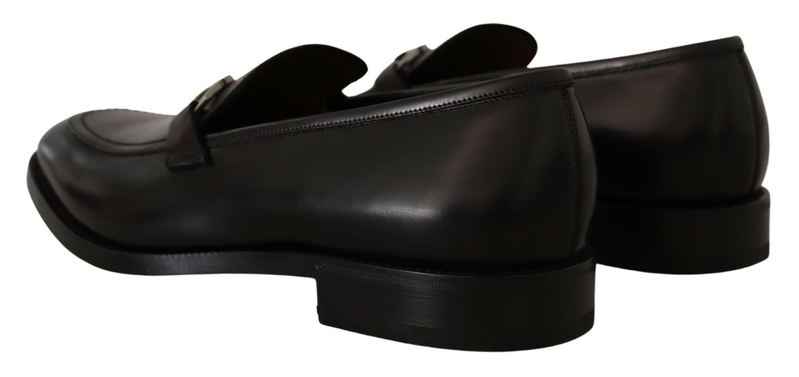Salvatore Ferragamo Suave Black Leather Gancio Bit Loafers -   -  Salvatore Ferragamo.