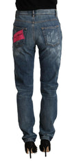 Dolce & Gabbana Blue Distressed Denim BOYFRIEND Skinny Jeans -   -  Dolce & Gabbana.