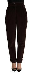 Dolce & Gabbana Bordeaux Corduroy Cotton Trouser Tapered Pants -   -  Dolce & Gabbana.