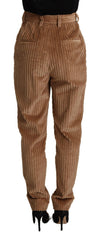 Dolce & Gabbana Brown Corduroy Cotton Trouser Tapered Pants -   -  Dolce & Gabbana.