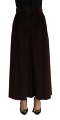 Dolce & Gabbana Bordeaux Corduroy Cotton Trouser Wide Leg Pants -   -  Dolce & Gabbana.