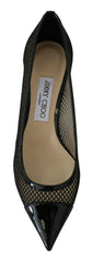 Jimmy Choo Chic Patent Mesh Pointed Pumps -   -  Jimmy Choo.