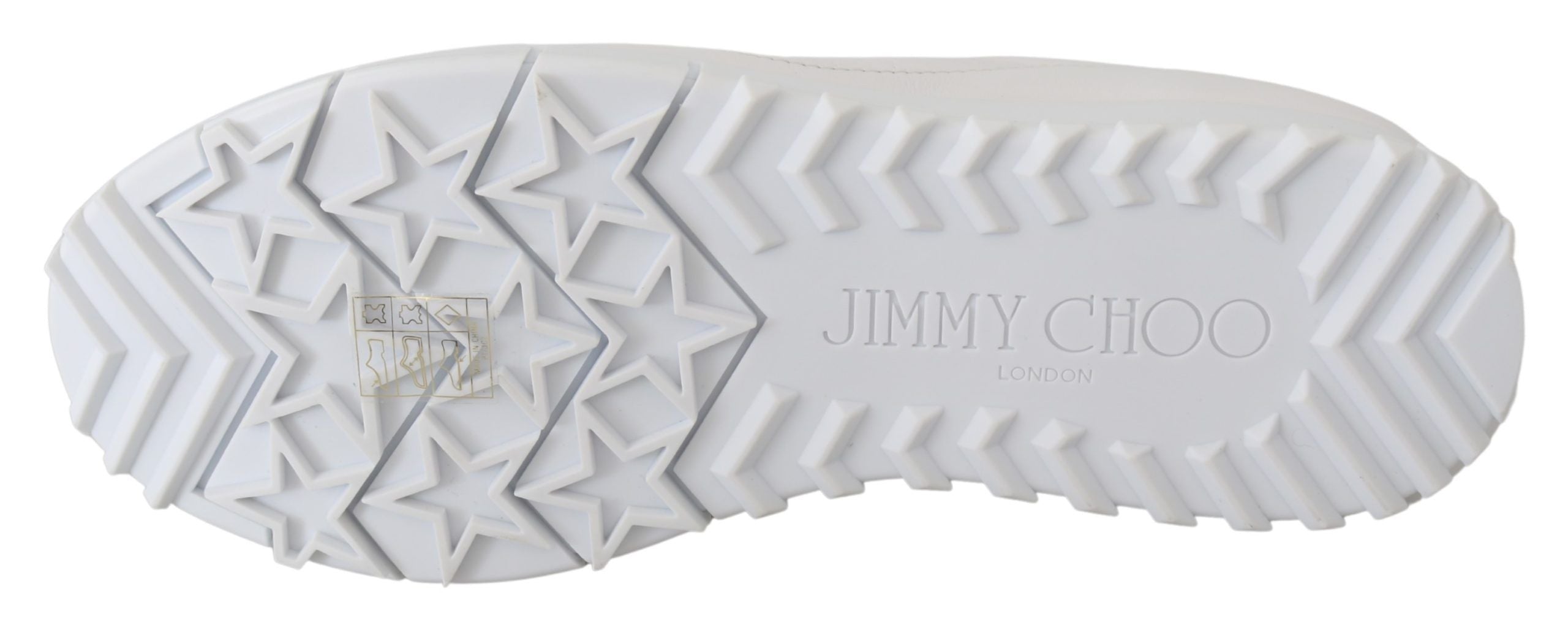 Jimmy Choo Elegant White Leather Sneakers -   -  Jimmy Choo.