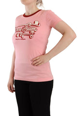 Dolce & Gabbana Pink Cotton Short Sleeves Crewneck T-shirt Top -   -  Dolce & Gabbana.