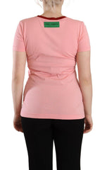 Dolce & Gabbana Pink Cotton Short Sleeves Crewneck T-shirt Top -   -  Dolce & Gabbana.