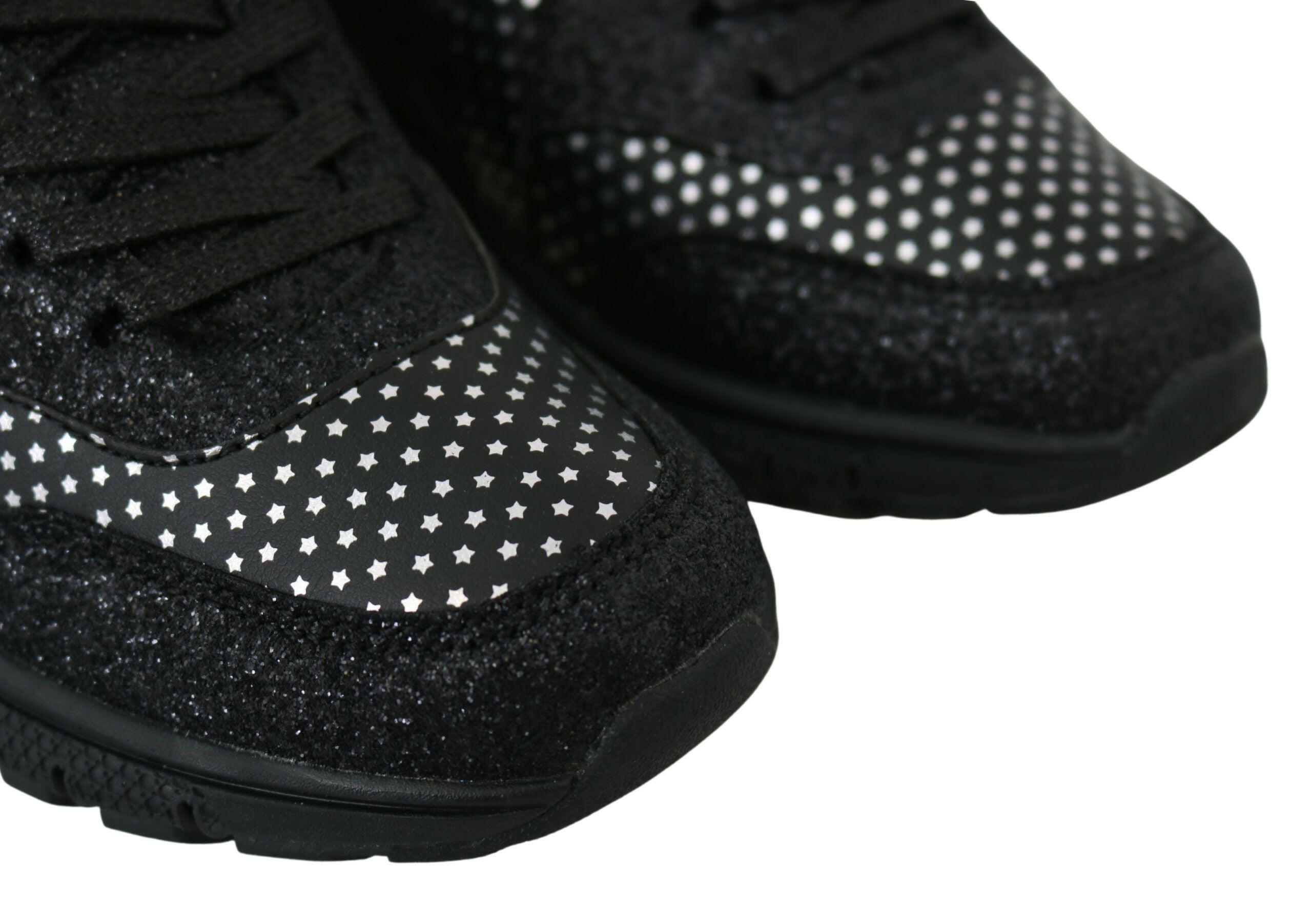 Plein Sport Elegant Black Runner Jasmines Sport Shoes -   -  Plein Sport.
