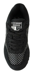 Plein Sport Elegant Black Runner Jasmines Sport Shoes -   -  Plein Sport.