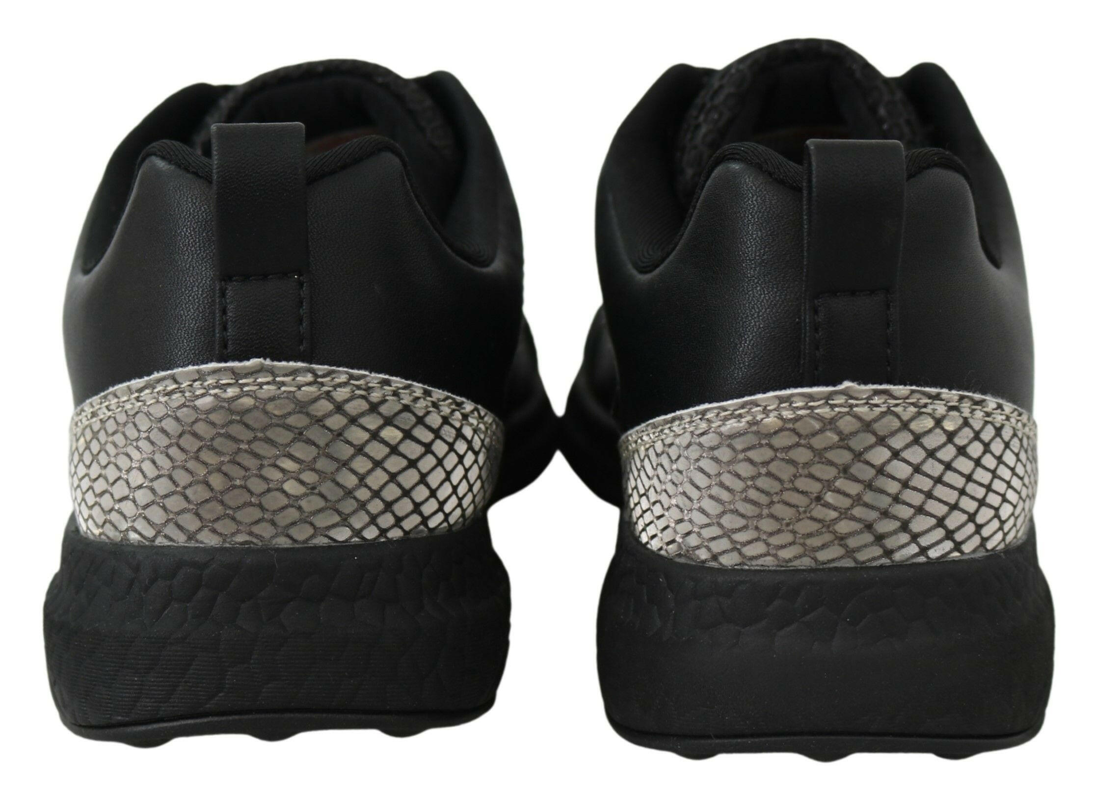 Plein Sport Exquisite Black Runner Gisella Sports Sneakers -   -  Plein Sport.