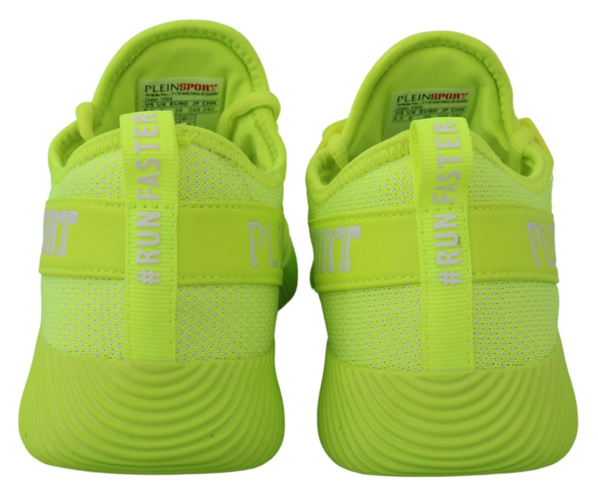 Plein Sport Electrify Your Step with Yellow Carter Sport Sneakers -   -  Plein Sport.