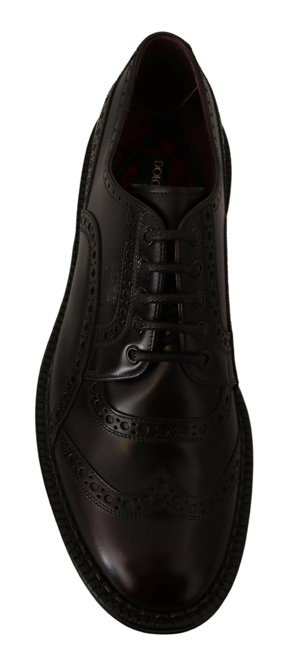 Dolce & Gabbana Purple Leather Oxford Wingtip Formal Shoes -   -  Dolce & Gabbana.