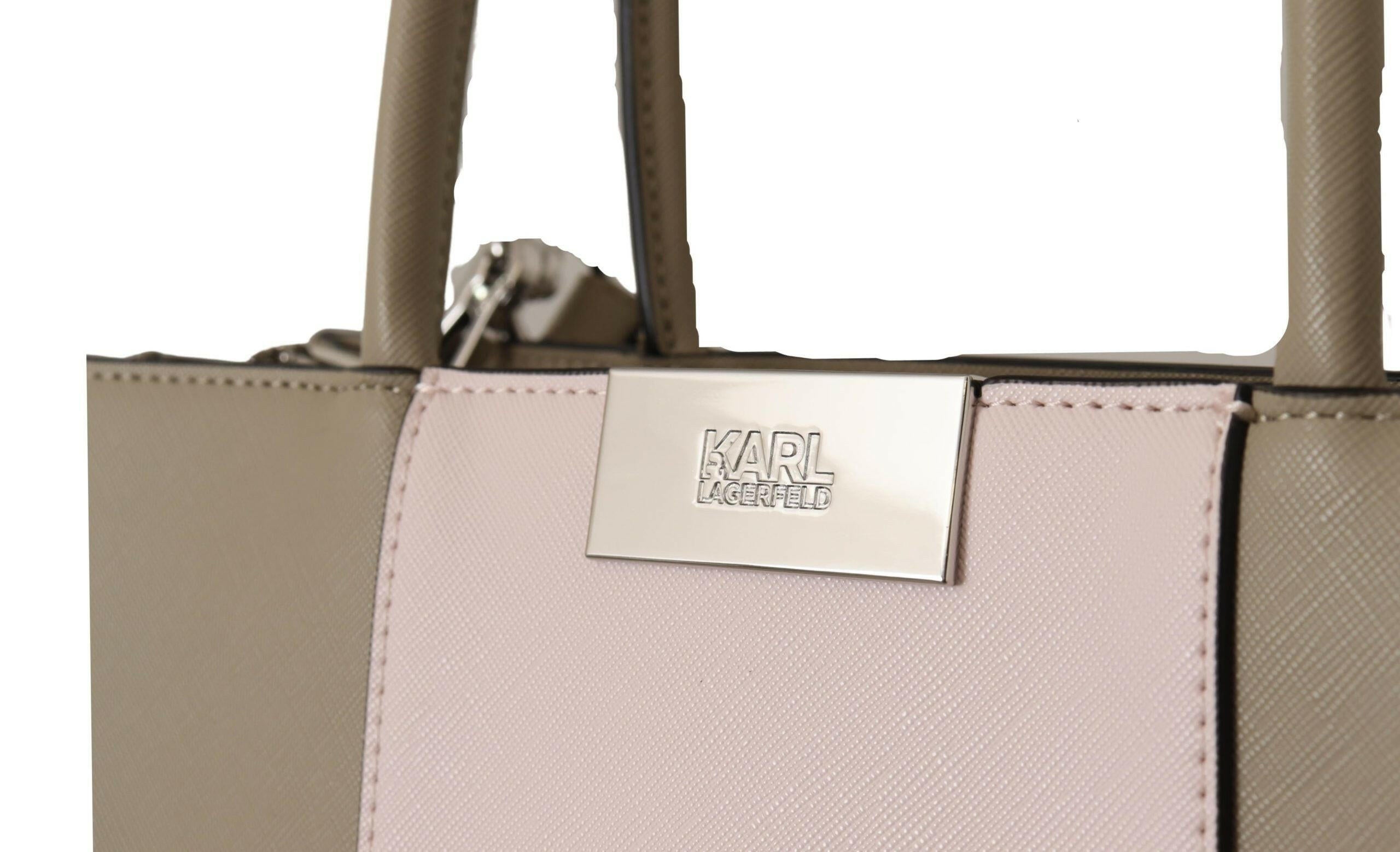 Karl Lagerfeld Elegant Sage Green Tote Shoulder Bag -  Luxury Shopper Bag for Women -  Karl Lagerfeld.