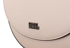 Karl Lagerfeld Elegant Mauve Light Pink Leather Shoulder Bag -  Luxury Shoulder Bag for Women -  Karl Lagerfeld.