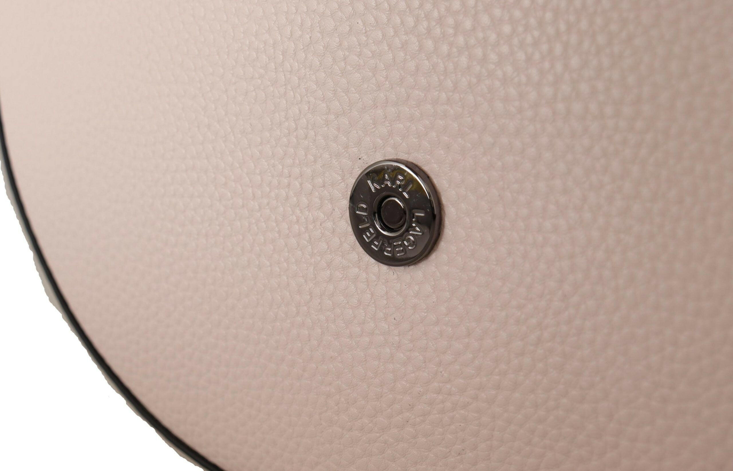 Karl Lagerfeld Elegant Mauve Light Pink Leather Shoulder Bag -  Luxury Shoulder Bag for Women -  Karl Lagerfeld.