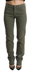 Ermanno Scervino Gray Low Waist Cotton Skinny Denim Trouser Jeans -   -  Ermanno Scervino.
