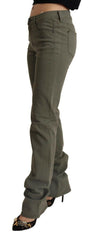 Ermanno Scervino Gray Low Waist Cotton Skinny Denim Trouser Jeans -   -  Ermanno Scervino.