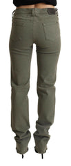 Ermanno Scervino Gray Low Waist Cotton Skinny Denim Trouser Jeans -   -  Ermanno Scervino.