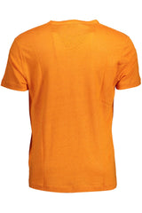 Gant Orange Linen Men T-Shirt -   -  Gant.