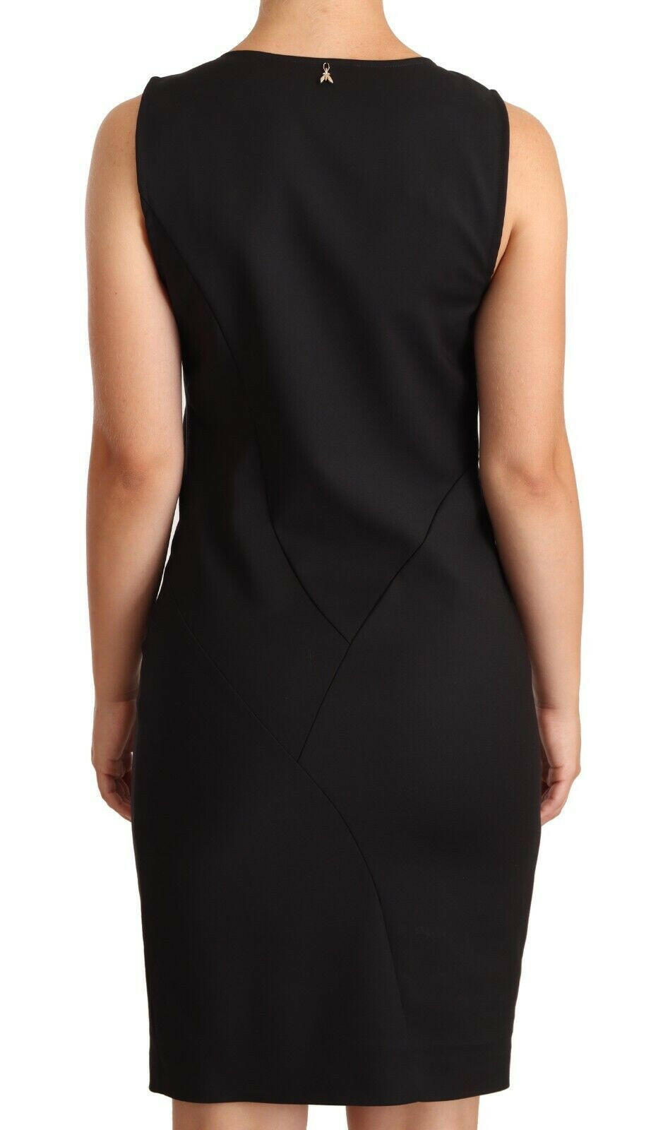 Patrizia Pepe Black Cotton Blend Sleeveless Knee Length Sheath Dress -   -  Patrizia Pepe.