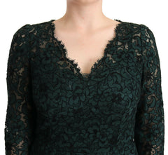 Dolce & Gabbana Green Floral Lace Maxi Floor Length Dress -   -  Dolce & Gabbana.