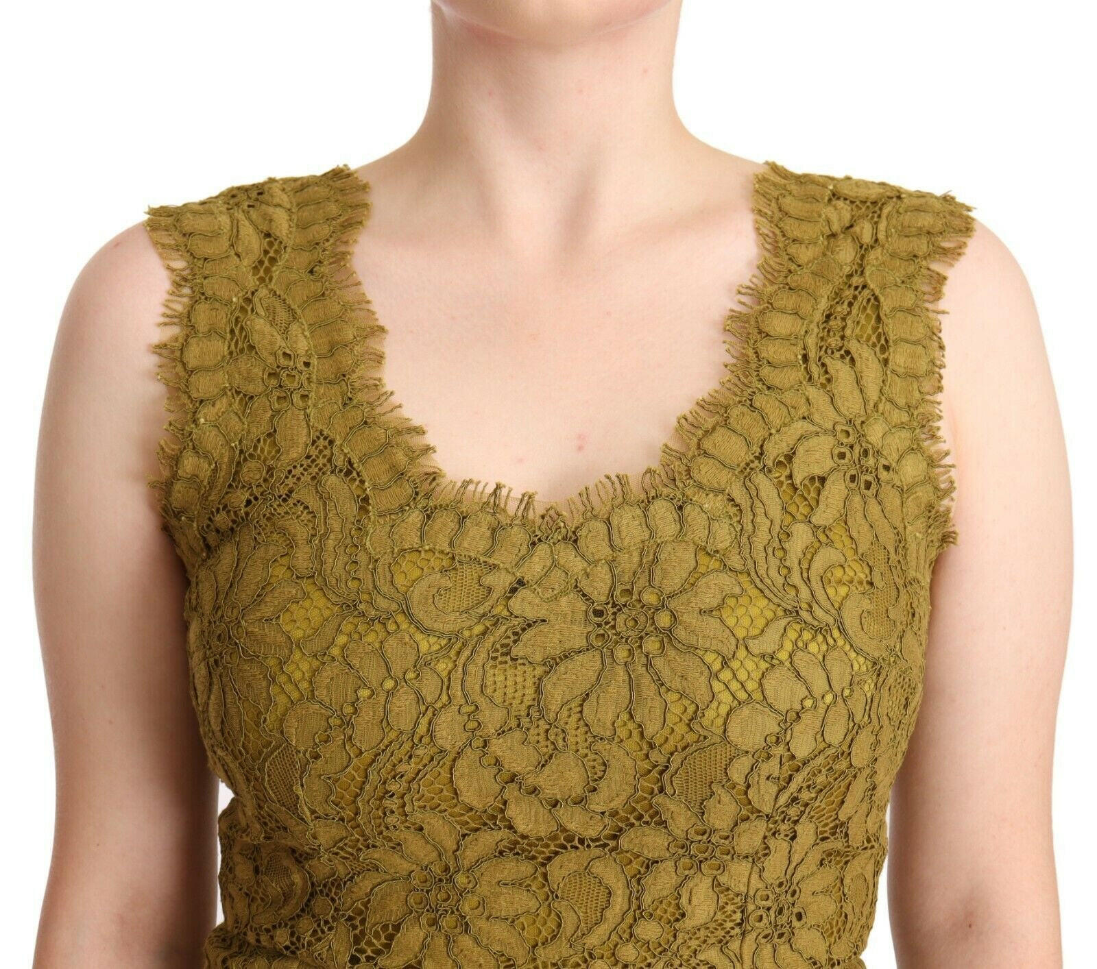 Dolce & Gabbana Brown Floral Lace Maxi Floor Length Dress -   -  Dolce & Gabbana.
