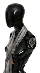 Ermanno Scervino Metallic Silver Silk Neck Wrap Shawl Scarf -   -  Ermanno Scervino.