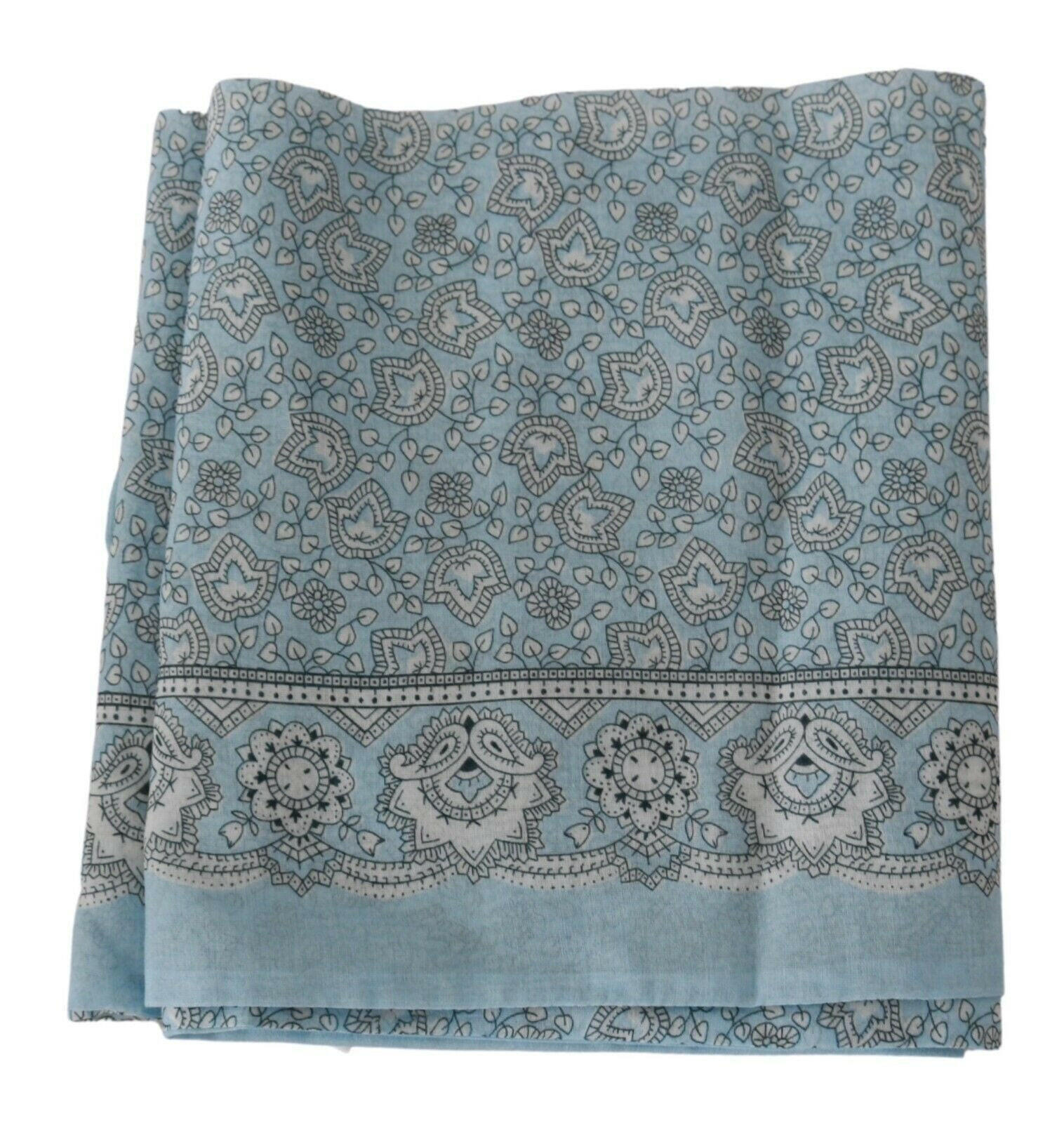Ermanno Scervino Light Blue Bandana Wrap Shawl Foulard Scarf -   -  Ermanno Scervino.