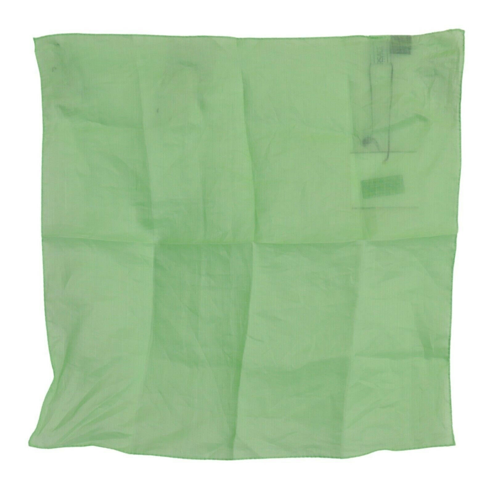 Versace Apple Green Linen Square Foulard Head Wrap Scarf -   -  Versace.