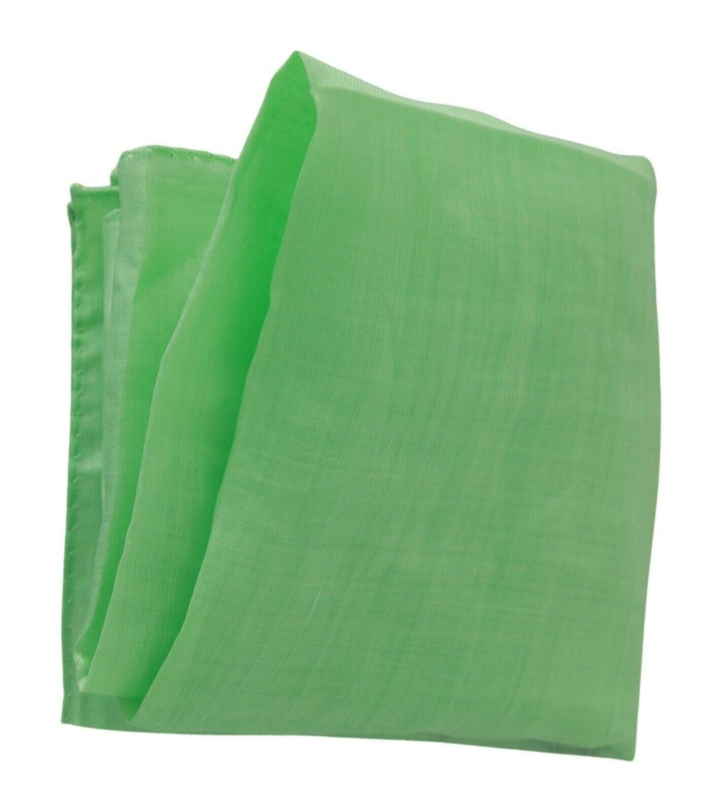 Versace Apple Green Linen Square Foulard Head Wrap Scarf -   -  Versace.
