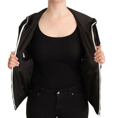 Dolce & Gabbana Black Polyester Hooded Bomber Full Zip Jacket -   -  Dolce & Gabbana.