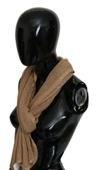 GF Ferre Brown Neck Wrap Winter Shawl Foulard Scarf -   -  GF Ferre.