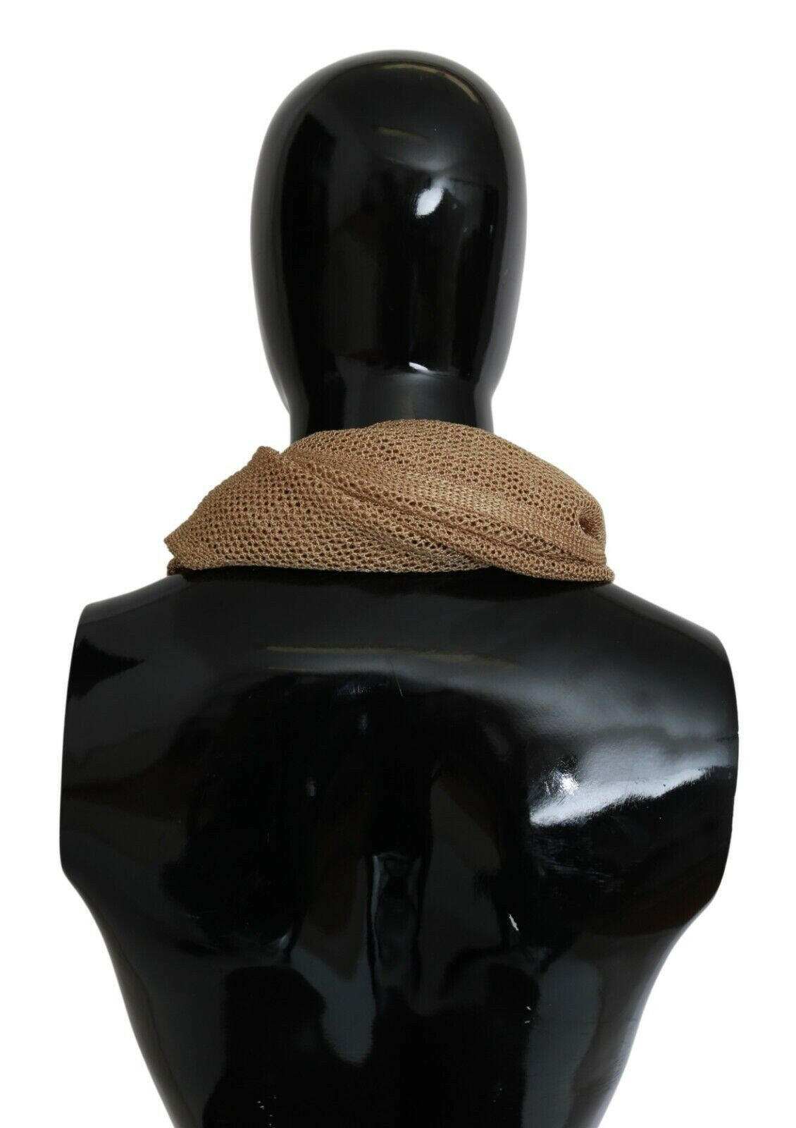 GF Ferre Brown Neck Wrap Winter Shawl Foulard Scarf -   -  GF Ferre.
