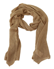 GF Ferre Brown Neck Wrap Winter Shawl Foulard Scarf -   -  GF Ferre.