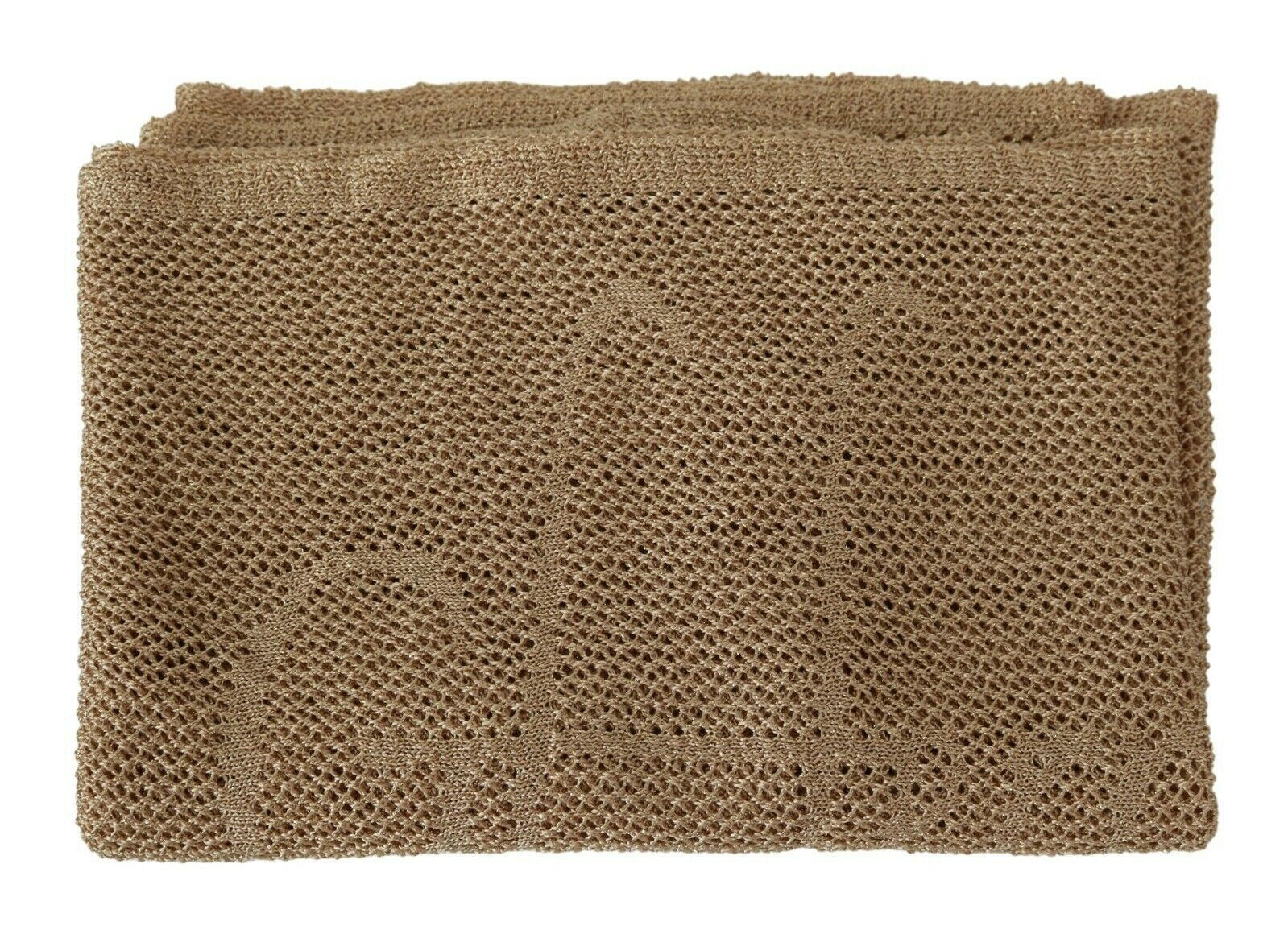 GF Ferre Brown Neck Wrap Winter Shawl Foulard Scarf -   -  GF Ferre.