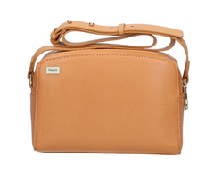 Plein Sport Chic Camel-Toned Crossbody with Double Zip Closure -  Luxury Cross Body Bag for Women -  Plein Sport.